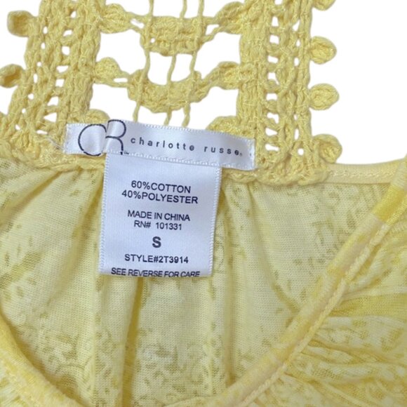 Charlotte Russe Vintage Y2K Scoop Neck Racerback Tank Top Size Small - Picture 5 of 5